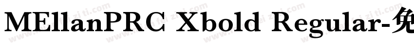 MEllanPRC Xbold Regular字体转换